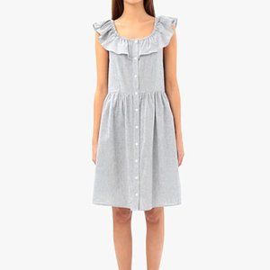 MICHAEL MICHAEL KORS BOTTON FRONT RUFFLE DRESS Short dresses - M